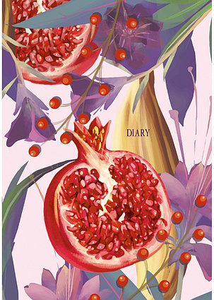 Ежедневник, 128 л, А5. "Сочный гранат", фото 1