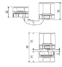 AGB E30200.03.91 ECLIPSE 2.0 жасырын ілмегі ақ түсті, фото 5