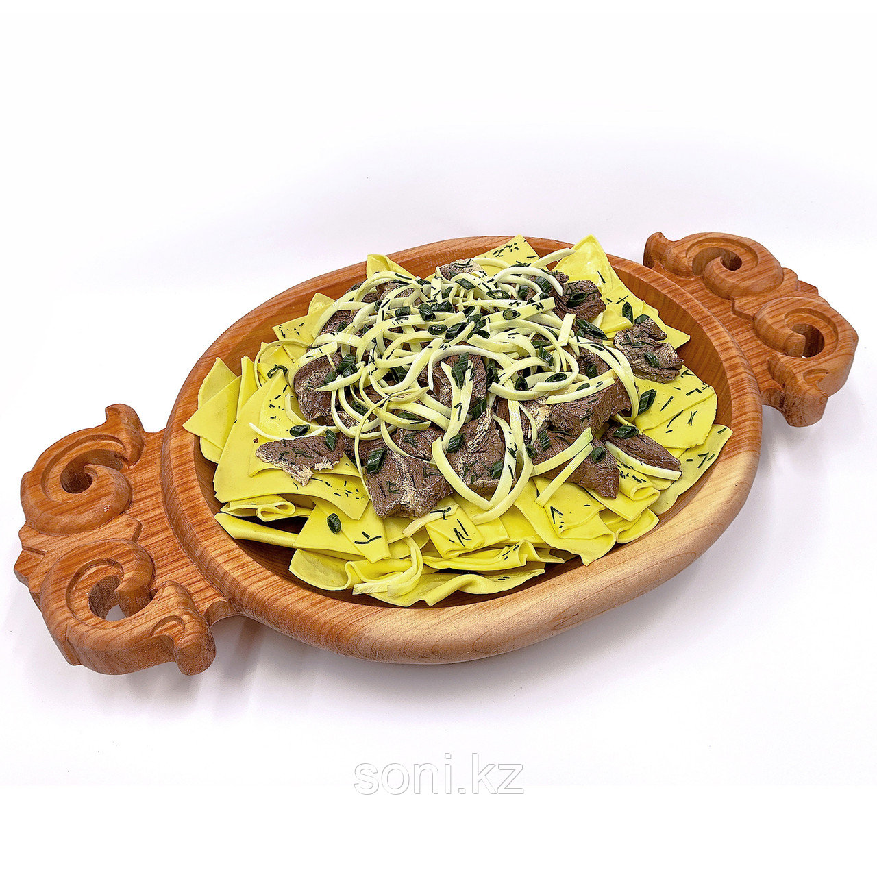 Муляж бешбармак в деревянном астау, фото 1