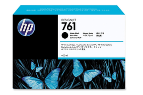HP CM991A Matte Black Ink Cartridge №761 for Designjet T7100, 400 ml.