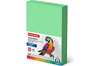 Цветная бумага А4, Brauberg 80г, интенсивный зеленый, 500листов