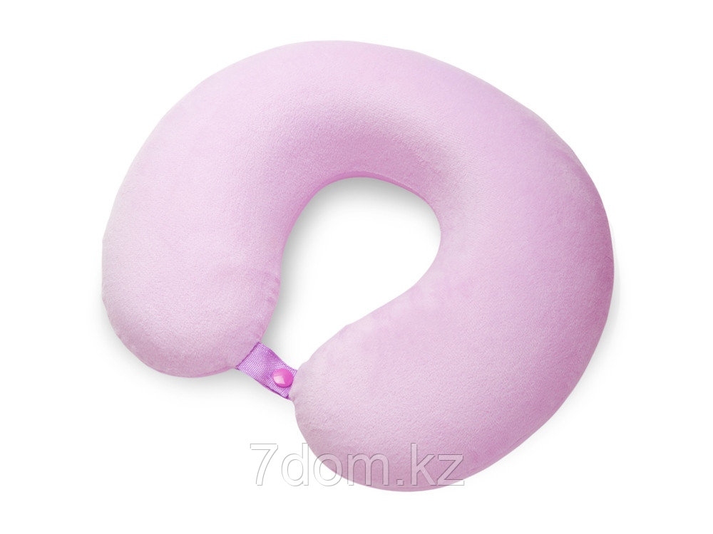 Подушка Basic из микрофибры с эффектом памяти U-shape, розовый NEW, фото 1