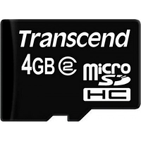 TS4GUSDC2 4GB microSD/TransFlash, Class 2, Transcend