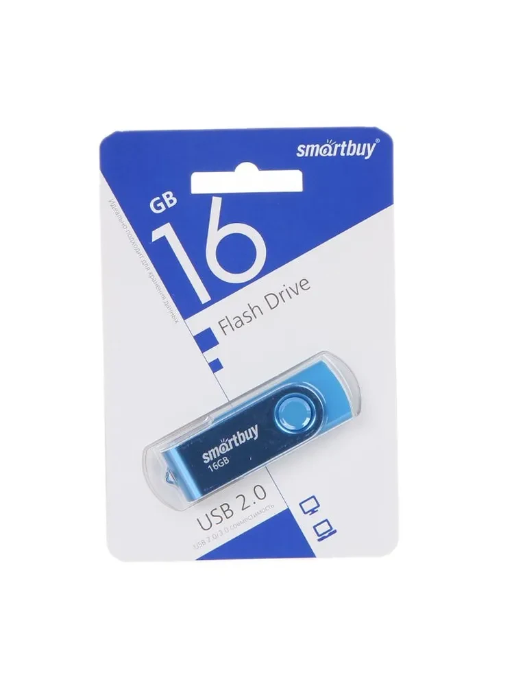 Флешка usb Smart Buy "Twist" 16GB, USB 2.0 Flash Drive