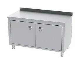 Рабочий стол с шкафом и распашными дверцами AISI 430 1000x600x850mm