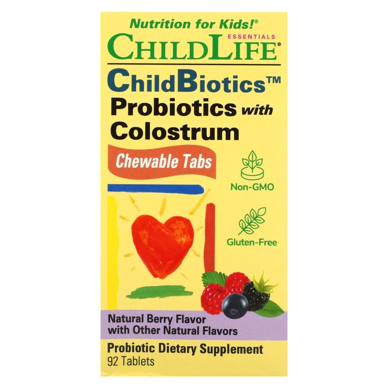Пробиотик с молозивом ChildLife Essentials, смесь ягод, фото 1