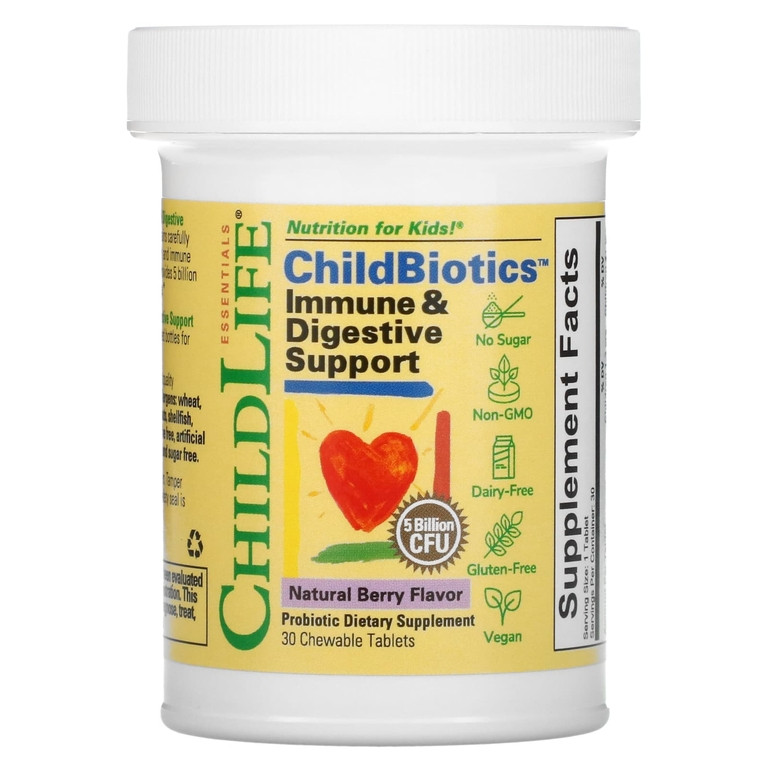Жевательные витамины для иммунитета ChildLife Essentials LiveBiotics