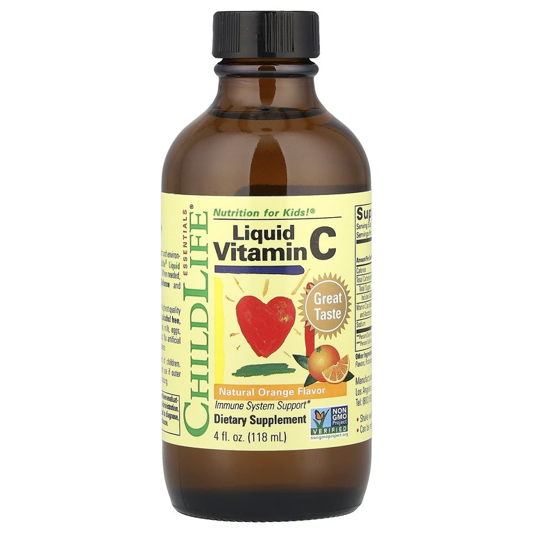 Жидкий витамин C ChildLife Essentials со вкусом апельсина, фото 1