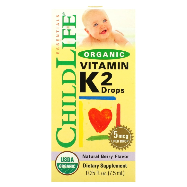 Органический витамин K2 в каплях ChildLife Essentials