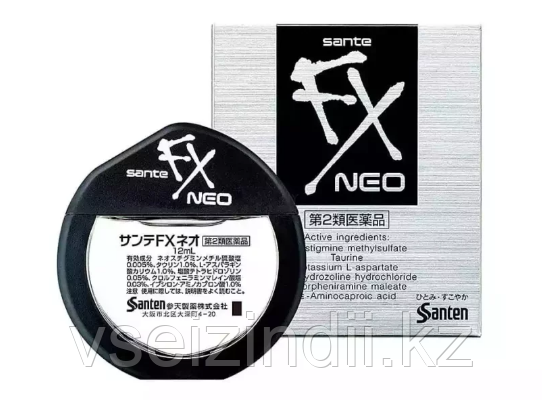 Японские капли для глаз с Таурином Sante FX Ne, 12 мл