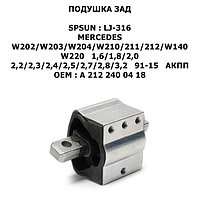 MERCEDES ОПОРА КОРОБКИ ПЕРЕДАЧ АКПП W202/W203/W204/W210/211/212/W140/W220