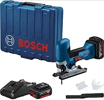 Аккумуляторная лобзиковая пила Bosch GST 185-LI 06015B2022 (4.0 Ач x 2 шт, Li-Ion, 18 В, заряд. устр., кейс))