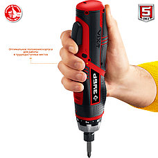 ЗУБР ViX-T 3.6 В, аккумуляторная отвертка-трансформер, кейс, 10 бит (ЗО-ЕМ-3.6 Ли), фото 4