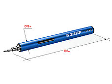 ЗУБР 4 Vmax, аккумуляторная отвертка для точных работ, 20 бит, Профессионал (ОТР-4 Н20), фото 2