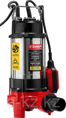 ЗУБР 1100 Вт, фекальный насос с режущим механизмом (НПФ-1100-Р), фото 1