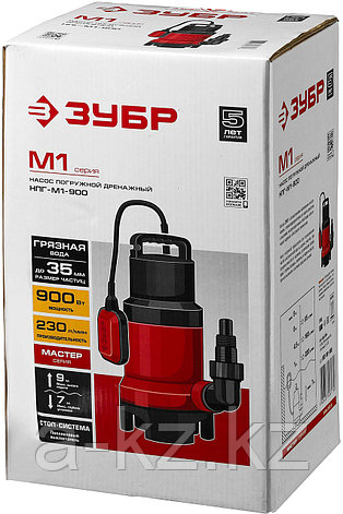ЗУБР 900 Вт, дренажный насос для грязной воды (НПГ-М1-900), фото 1