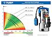 ЗУБР 1100 Вт, дренажный насос для грязной воды, корпус - нерж. сталь, Профессионал (НПГ-Т3-1100-С), фото 8