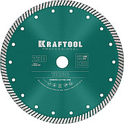 KRAFTOOL Turbo, 230 мм, (22.2 мм, 10 х 2.8 мм), сегментированный алмазный диск (36682-230)