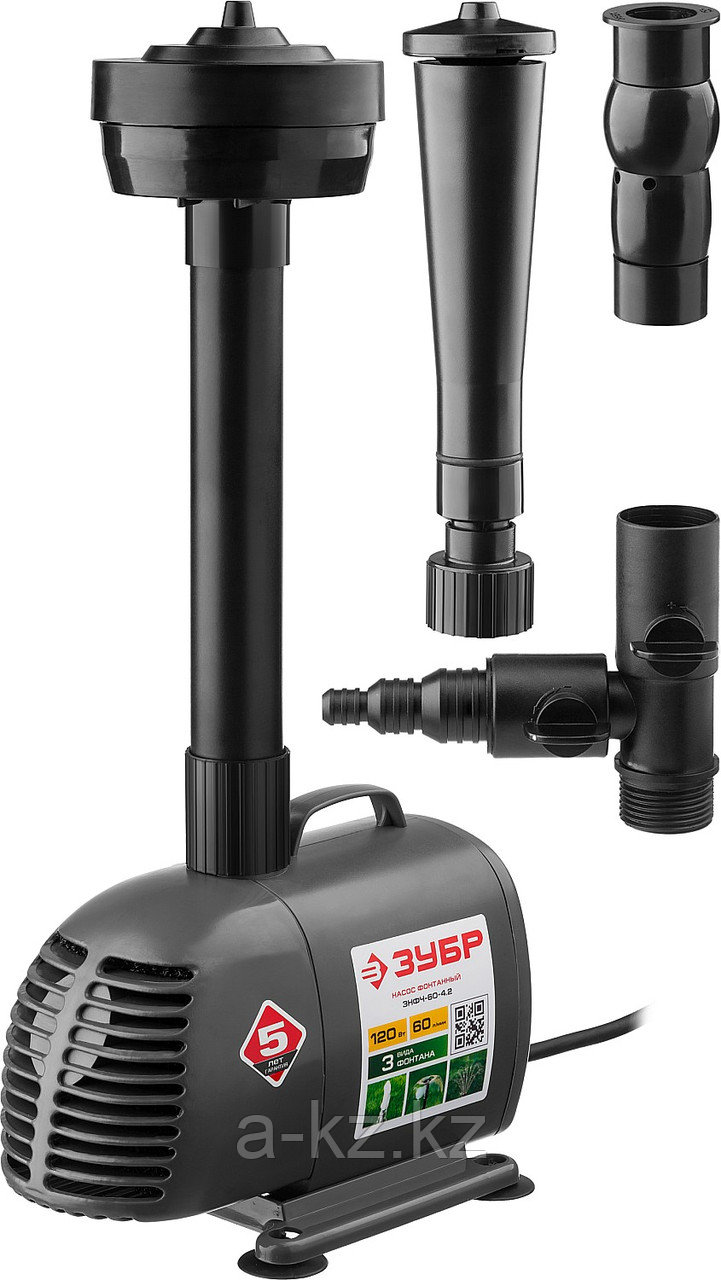 ЗУБР 120 Вт, фонтанный насос (ЗНФЧ-60-4.2)