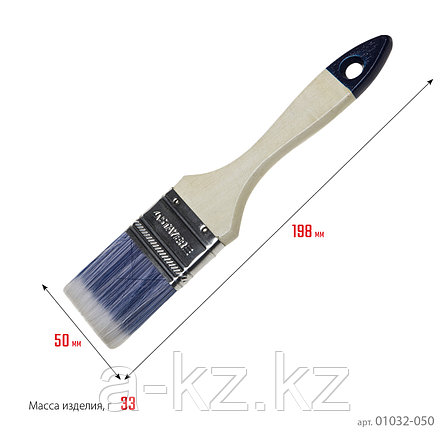 STAYER AQUA, 50 мм, 2″, искусственная щетина, деревянная ручка, для воднодисперсионных и акриловых ЛКМ,, фото 3
