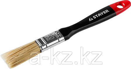 STAYER Universal, 20 мм, 3/4″, светлая, натуральная щетина, деревянная ручка, все виды ЛКМ, плоская кисть,, фото 3