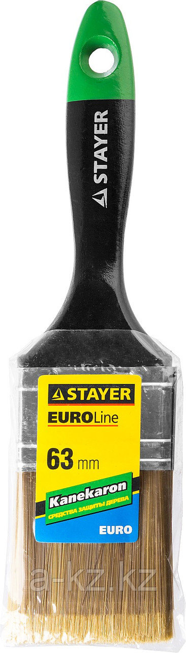 STAYER UNIVERSAL-ARTEX, 63 мм, 2.5″, искусственная щетина, деревянная ручка, для высокотекучих ЛКМ, плоская
