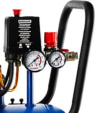 ЗУБР 360 л/мин, 50 л, 2200 Вт, ременной масляный компрессор, Профессионал (ЗКПМ-360-50-Р-2.2), фото 5