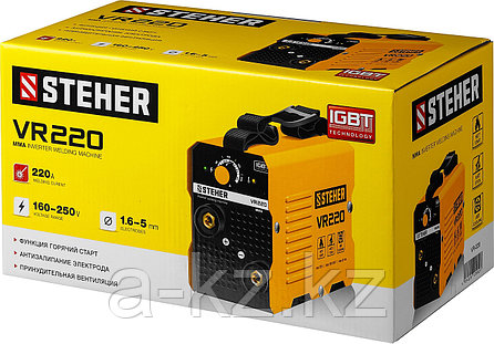 STEHER ММА, 220 А, сварочный аппарат инверторный, макс. электрод Ø 5.0 мм (VR-220), фото 1