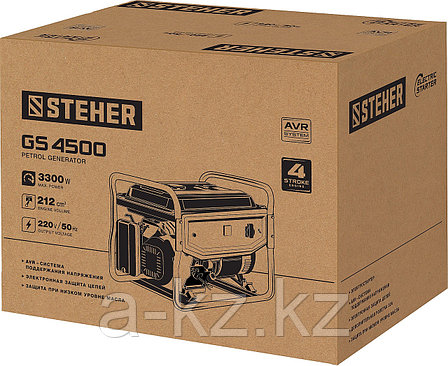 STEHER 3300 Вт, бензиновый генератор (GS-4500), фото 1