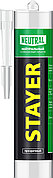 STAYER 260 мл, прозрачный, силиконовый, нейтральный герметик (41217-2)