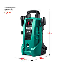 ЗУБР 115 Атм, 1500 Вт, мойка высокого давления, пистолет МИГ-180 (АВД-115), фото 2