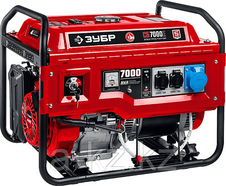 ЗУБР 7000 Вт, бензиновый генератор с электростартером (СБ-7000Е), фото 1
