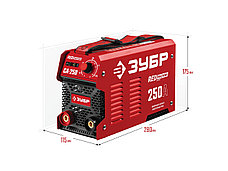 ЗУБР ММА, 250 А, RED MACHINE, сварочный аппарат инверторный, макс. электрод Ø 6.0 мм (СА-250), фото 2