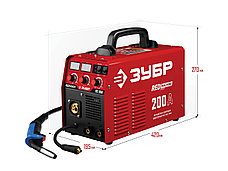 ЗУБР MIG-MAG / ММА, 200 А, RED MACHINE, сварочный полуавтомат инверторный (ПС-200), фото 2