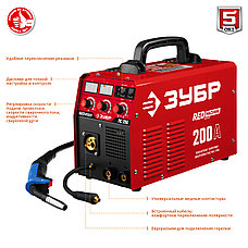 ЗУБР MIG-MAG / ММА, 200 А, RED MACHINE, сварочный полуавтомат инверторный (ПС-200), фото 3