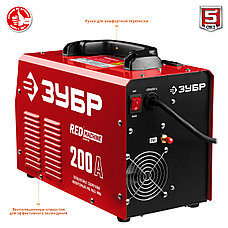ЗУБР MIG-MAG / ММА, 200 А, RED MACHINE, сварочный полуавтомат инверторный (ПС-200), фото 4