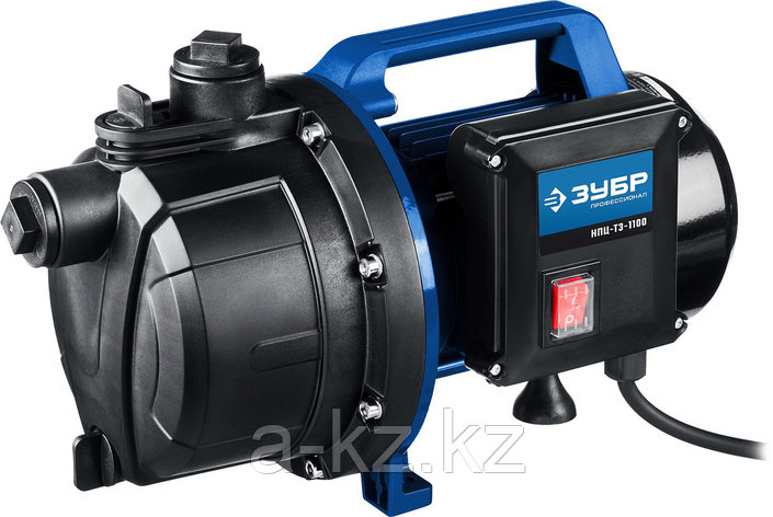 ЗУБР 1100 Вт, поверхностный (садовый) центробежный насос, Профессионал (НПЦ-Т3-1100), фото 1