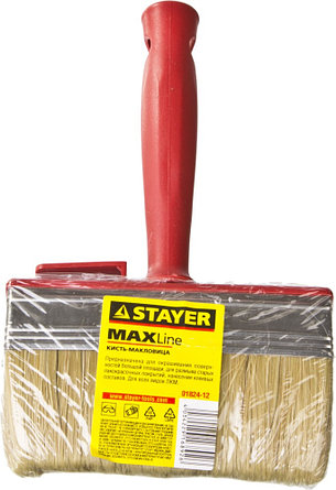 STAYER UNIVERSAL, 3 х 12 см, светлая щетина, пластмассовый корпус, все виды ЛКМ, макловица (01824-12), фото 1