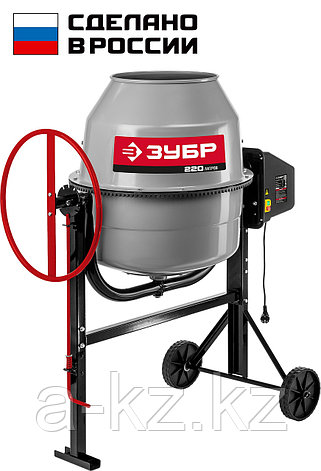 ЗУБР 220 л, 1000 Вт, бетоносмеситель с чугунным венцом (БМЧ-220), фото 1