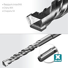 СИБИН 8 х 110 мм, SDS-plus бур (29312-110-08), фото 3