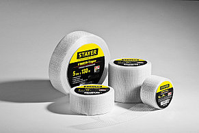 STAYER FIBER-Tape, 5 см х 20 м, 3 х 3 мм, самоклеящаяся серпянка, Professional (1246-05-20), фото 4