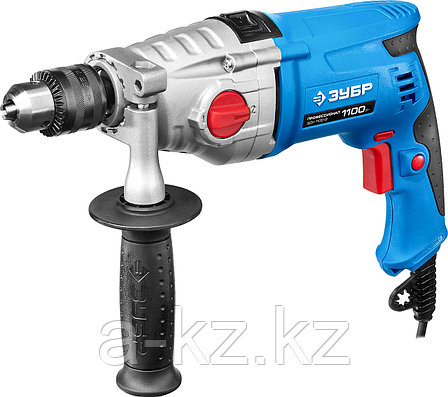 ЗУБР 1100 Вт, 13 мм, 2 скорости, ударная дрель, мет. корпус, Профессионал (ЗДУ-1100 ЭРММ2), фото 1