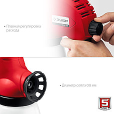 ЗУБР 120 Вт, краскопульт электрический, безвоздушный (ЗКПЭ-120), фото 4