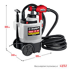 ЗУБР 750 Вт, краскопульт электрический, воздушный (КПЭ-750), фото 2