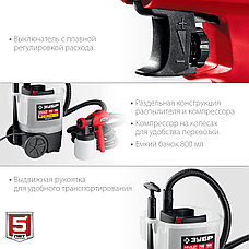 ЗУБР 750 Вт, краскопульт электрический, воздушный (КПЭ-750), фото 5