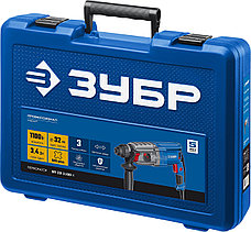 ЗУБР 32 мм, 1100 Вт, перфоратор SDS Plus, Профессионал (ЗП-32-1100 К), фото 2