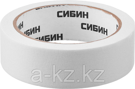 СИБИН 30 мм х 25 м, креповый, малярный скотч (12111-30), фото 1