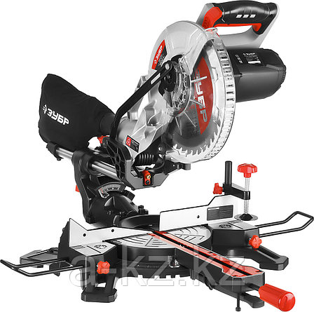 ЗУБР ЗПТ-255-1800 ПЛ пила торцовочная с протяжкой, d 255 х 30 мм, 1800 Вт, фото 1