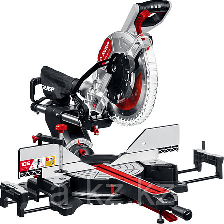 ЗУБР ЗПТ-305-1800 ПЛ пила торцовочная с протяжкой, d 305 х 30 мм, 1800 Вт, фото 1