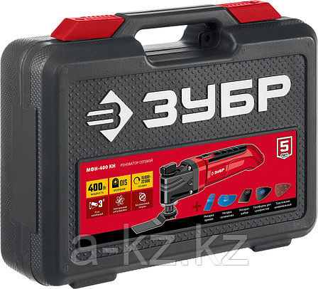ЗУБР OIS, 400 Вт, реноватор, кейс, набор насадок (МФИ-400 КН), фото 1